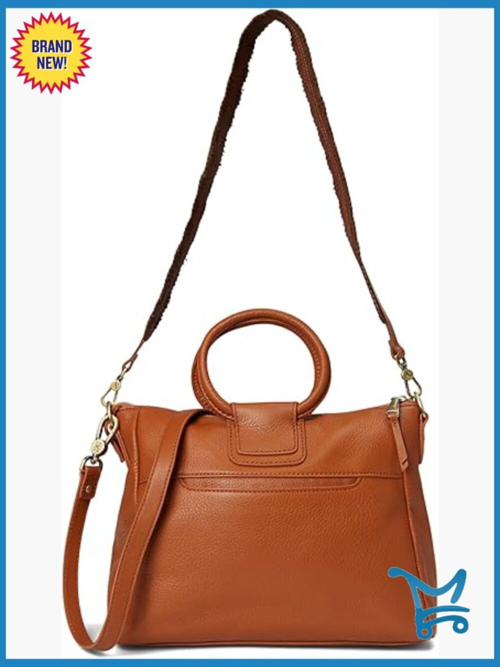 Medium Leather Satchel with Adjustable Strap, Multiple Pockets, Top Handle